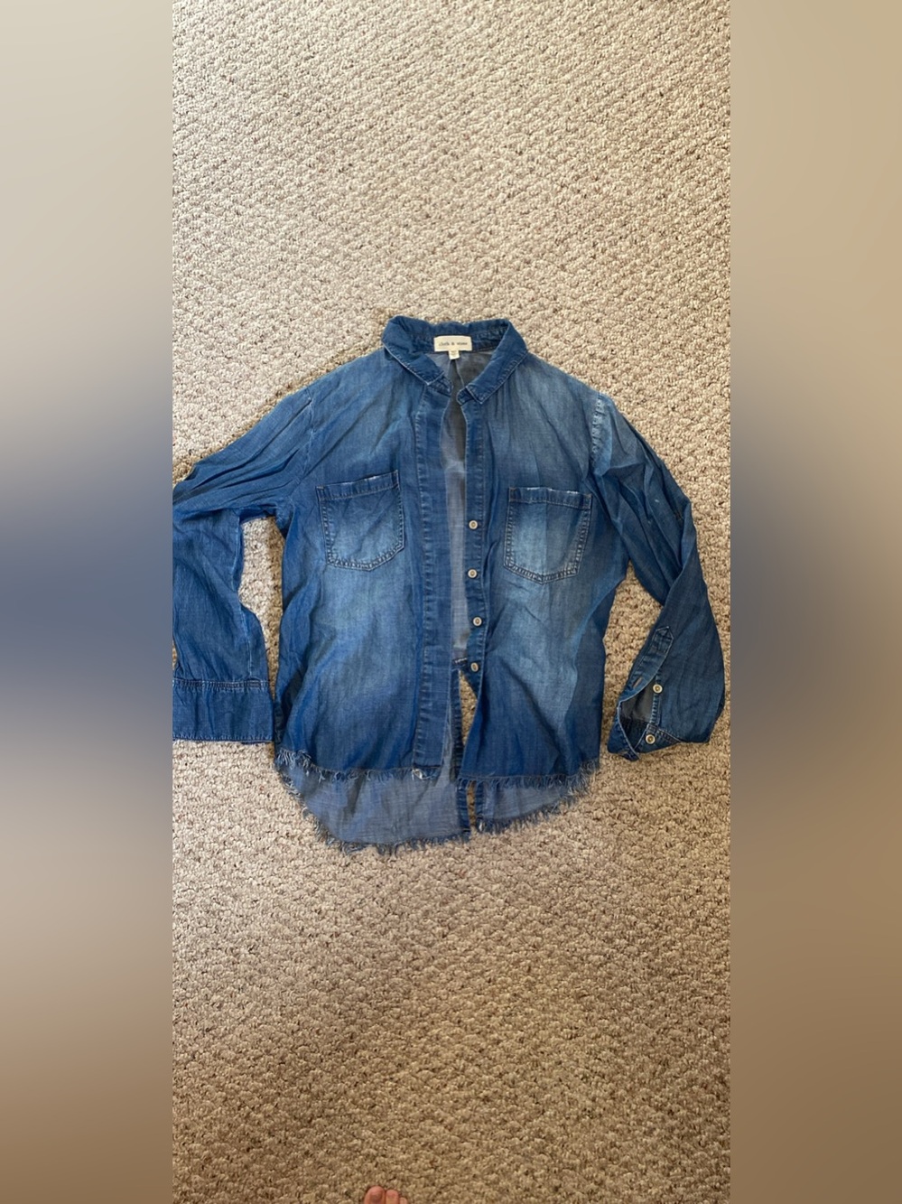 Cloth + Stone Denim Top